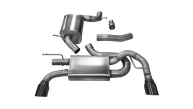 Corsa Touring / 3.0 in Cat-Back 4.0 in Single Tips | 2010-2014 VW Golf GTI Mk6 2.0T (14491)