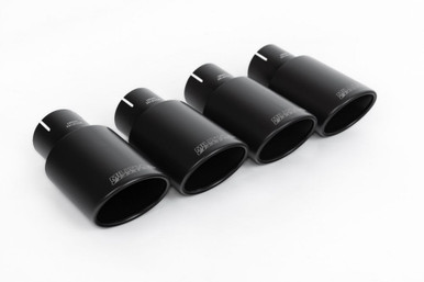 Milltek Resonated Cat-Back Exhaust System for B9 S4/S5 Sportback with Quad Cerakote Black Oval Tips | SSXAU699