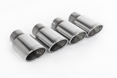 Milltek Resonated Cat-Back Exhaust System for B9 S4/S5 Sportback with Quad Polished Oval Tips | SSXAU698