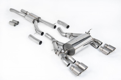 Milltek EC Approved Cat-Back Exhaust Systems For BMW F8X M3/M4 Brushed Titanium GT Tips | SSXBM994