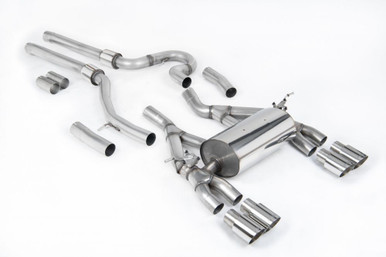 Milltek Equal Length Cat-Back Exhaust System for BMW F82 M4 with Polished GT Tips | SSXBM1146