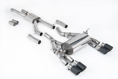 Milltek Race (Louder) Cat-Back Exhaust System for BMW F8X M3/M4 with Carbon Fiber Jet Tips | SSXBM1063