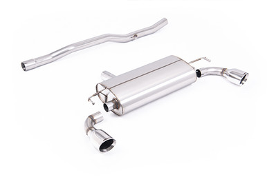 Milltek V2 Non-resonated  Cat-Back Exhaust for Mk4 VW R32 with GT-100 Polished Tips | SSXVW771