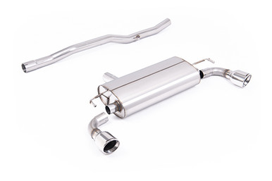 Milltek V2 Non-resonated  Cat-Back Exhaust for Mk4 VW R32 with Jet Polished Tips | SSXVW770