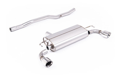Milltek V2 Resonated  Cat-Back Exhaust for Mk4 VW R32 with Jet Polished Tips | SSXVW773