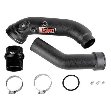 Injen 16-20 BMW L6-3.0L/ Turbo/ Twin Turbo/L4-2.0L/ L6-2.5L Wrinkle Black Turbo SES Intercooler Pipes | SES1128ICPWB