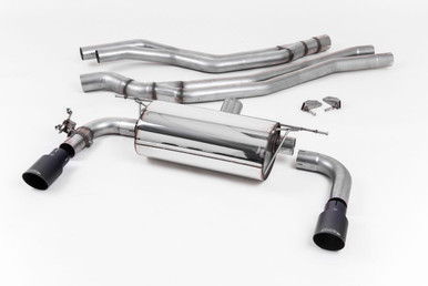 Milltek Non-Resonated Race Cat-Back Exhaust Systems for BMW M240i With Cerakote Black GT-90 Tips | SSXBM1057