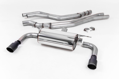 Milltek Resonated Cat-Back Exhaust System For BMW M240i with Cerakote Black GT-90 Tips | SSXBM1051