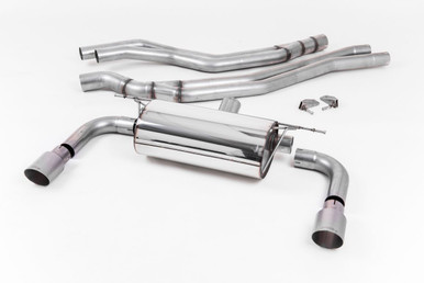 Milltek Resonated Cat-Back Exhaust System For BMW M240i with Brushed Titanium GT-90 Tips | SSXBM1052