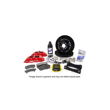 EBC Racing 92-00 BMW M3 (E36) Red Apollo-4 Calipers 330mm Rotors Front Big Brake Kit | BBK003RED-1