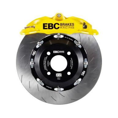 EBC Racing 15-21 Volkswagen GTI Mk7 Yellow Apollo-4 Calipers 355mm Rotors Front Big Brake Kit | BBK005YEL-2