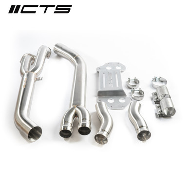 CTS Turbo Single Mid Pipe with Tunnel Brace for BMW G80 M3 & G82 M4  | CTS-EXH-TP-0032