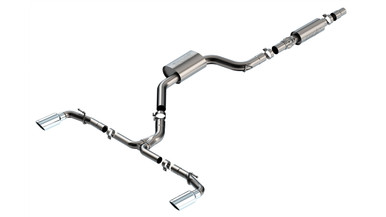 Borla 22-23 Volkswagen Golf GTI 2.0L AT/MT 3inch S-Type Cat-Back Exhaust - 4in Split Single Tips | 140883