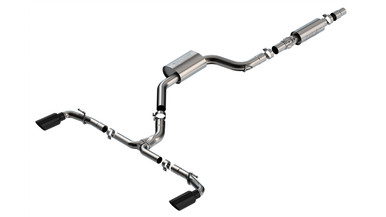 Borla 22-23 Volkswagen Golf GTI 2.0L AT/MT 3inch S-Type Cat-Back Exhaust - 4in Black Chrome Tips | 140883BC