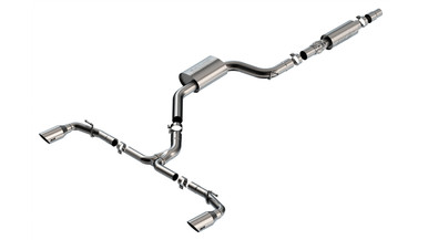 Borla 22-23 Volkswagen Golf GTI 2.0L AT/MT 3inch S-Type Cat-Back Exhaust - 4in Brushed SS Tips | 140883SB