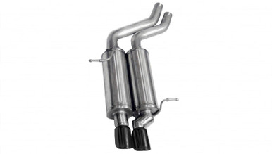 Corsa 2001-2006 BMW 325i/ci Convertible E46 Black Sport Axle-Back Exhaust | 14559BLK