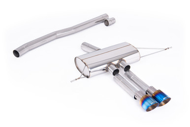 Milltek Resonated OPF/GPF Back Systems for Mini Cooper F66 with GT-100 Burnt Titanium Tips (Sport Diffuser only) | SSXM507