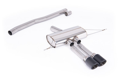 Milltek Non-Resonated OPF/GPF Back Systems for Mini Cooper F66 with JET-100 Carbon Tips (Sport Diffuser only) | SSXM496