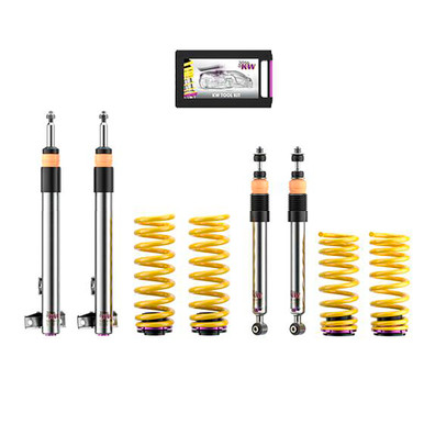 KW Coilover Kit V3 For 1986-1996 Mercedes-Benz W124 Sedan; 2WD; with self level control; except 8cyl. and AMG-models | 352250AU