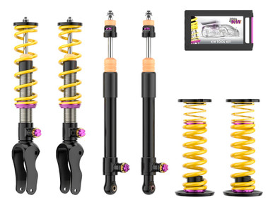 KW Coilover Kit V4 2021+ Porsche Taycan (Y1A) Sedan 2WD (Without Air Suspension) | 3A771095