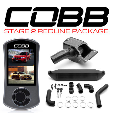 Cobb Stage 2 Redline Carbon Fiber Power Package Black for Honda Civic Type R (FL5), Acura Integra Type-S (DE5) | HON003020-BK