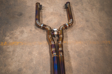 Valvetronic Designs Mercedes W205 C 63 4.0L, Catback, Grade 5 Titanium, OEM Style Valvetronic Tips | MER.W205.C63.VSES.TI