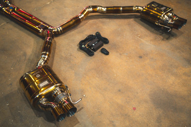 Valvetronic Designs Audi C7 RS6,RS7 4.0L Catback Grade 5 Titanium  Reuses OEM Tips | AUD.C7.VSES.TI