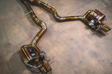 Valvetronic Designs Mercedes W213 E 63 4.0L, Catback, Grade 5 Titanium, OEM Style Valvetronic Tips | MER.W213.E63.VSES.TI