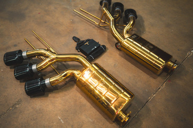 Valvetronic Designs Mercedes W463 G63,G550,G500 4.0L, Catback, T304 SS Anodized Gold | MER.W463.G63.VSES.AG