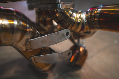 Valvetronic Designs Ferrari 430 Scuderia 4.3L Catback, Grade 5 Titanium, Titanium OEM Style Tips | FER.SCUD.VSES.TI