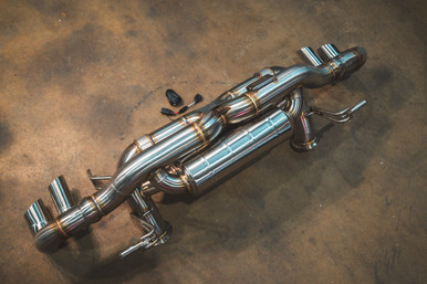 Valvetronic Designs Lamborghini LP 570-4 Superleggera 5.2L Catback, T304 SS, Reuses OEM Tips | LAM.LP570.VSES.BR