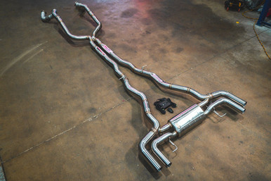 Valvetronic Designs BMW G16, M850i 4.4L Catback, T304 SS, Brushed Reuse OEM Tips | BMW.G16.M850i.VSES.BR