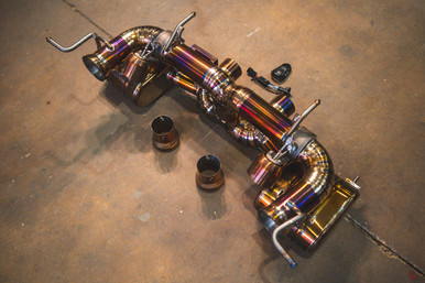 Valvetronic Designs Ferrari 458 Italia 4.5L Catback, Grade 5 Titanium, OEM Style Tips | FER.458.VSES.TI