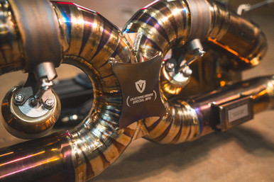 Valvetronic Designs Ferrari 488 GTB, Spider 3.9L Catback, Grade 5 Titanium, OEM Style Tips | FER.488.VSES.TI