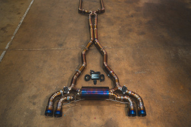 Valvetronic Designs BMW F90/F92 M5/M8 4.4L Catback, Grade 5 Titanium Exhaust Suite (3.5" Outlet Tips)