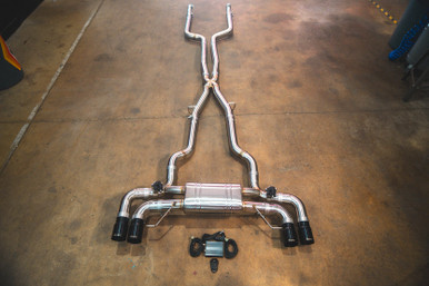 Valvetronic Designs BMW G30, M550i 4.4L Catback, Grade 5 Titanium Exhaust Suite (3.5" Tips)