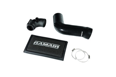 Ramair RPF-3129-RIP-BK-TI - Panel Air Filter Intake Pipe Air Hose & Turbo Elbow - A3 S3 TSI MQB | RPF-3129-RIP-BK-TI