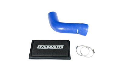Ramair RPF-3129-RIP-BL - Silicone Intake Pipe Hose & Replacement Air Filter - Audi S3 TSI MQB | RPF-3129-RIP-BL