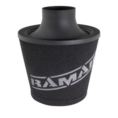 Ramair Large Foam Filter Aluminium Base 80mm (3.1inch) OD Black | JS-108-BK
