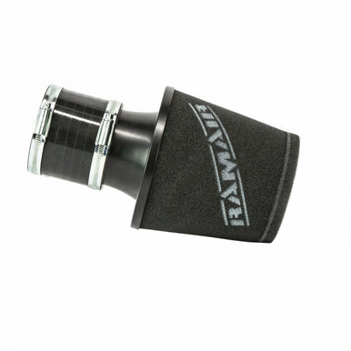 Ramair Foam Jet Stream Small Cone Air Filter 80mm (3.1inch) OD with Silicone Coupling | JS-107-BK-KIT