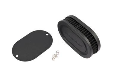 Ramair Pleated Carb Intake Air Filter MultiFit Blank Plate 25mm Int Height | PR-RS2V2-245-402