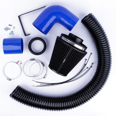 Ramair Performance Pleated Induction Kit for VW MK5 Golf R32 3.2 V6  - Blue Hoses | PSR-232-BL