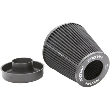 Ramair Pleated Universal Large Cone Air Filter Intake Velocity Stack 127mm (5inch) OD | PR-CC-195-VS-127-BK