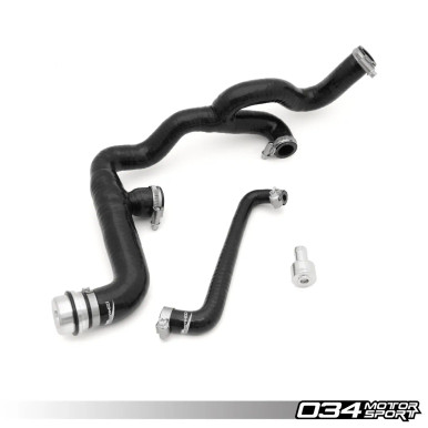 034Motorsport Breather Hose Kit, MkIV Volkswagen & 8N/8L Audi 1.8T AWD/ATC, Reinforced Silicone | 034-101-3005