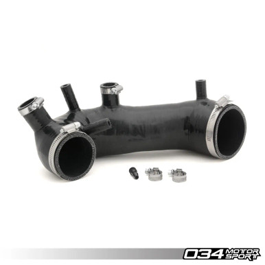 034Motorsport Turbo Inlet Hose, 2.5" Silicone, Longitudinal 1.8T for TT225 MAF | 034-145-A045