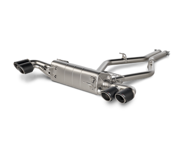 Akrapovic 2017+ Alfa Romeo Stelvio Quadrifoglio Slip-On Line (Titanium) w/Titanium/Carbon Fiber Tips