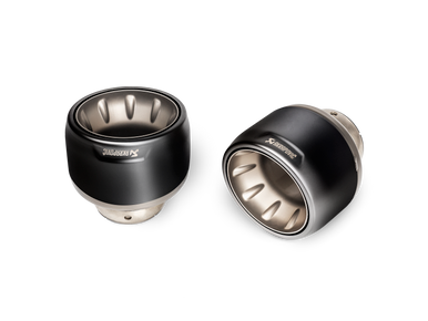 Akrapovic 2020+ Porsche Cayman GT4 (718) Tail Pipe Set (Black Coated Titanium)