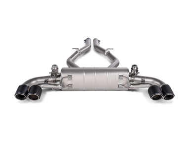 Akrapovic 2018+ Alfa Romeo Giulia Quadrifoglio Slip-On Line (Titanium) w/Titanium/Carbon Fiber Tips