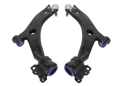 SuperPro Front Lower Control Arm Set w/ Bushings (21mm Ball Joint) for 2008-2011 Ford Focus | TRC1136