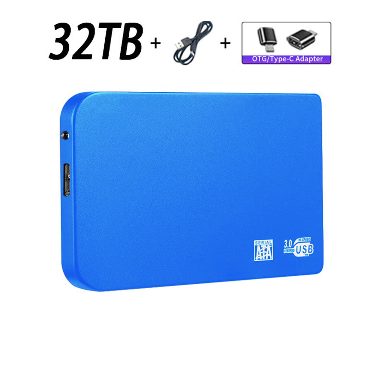 High-speed 32TB Portable External Solid State Hard Drive USB 3.0 Interface HDD Mobile Hard Drive For Laptop/mac